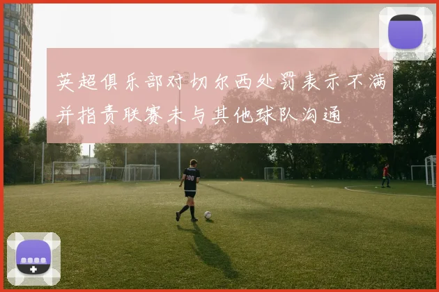 英超俱乐部对切尔西处罚表示不满并指责联赛未与其他球队沟通